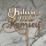 Custom Name Bridal Shower Cake Topper Style Ramsey
