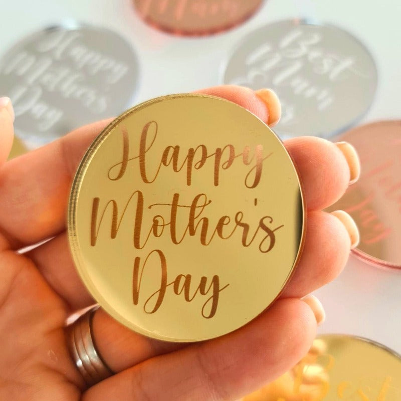 10 x Cupcake Plaques - Happy Mother's Day
