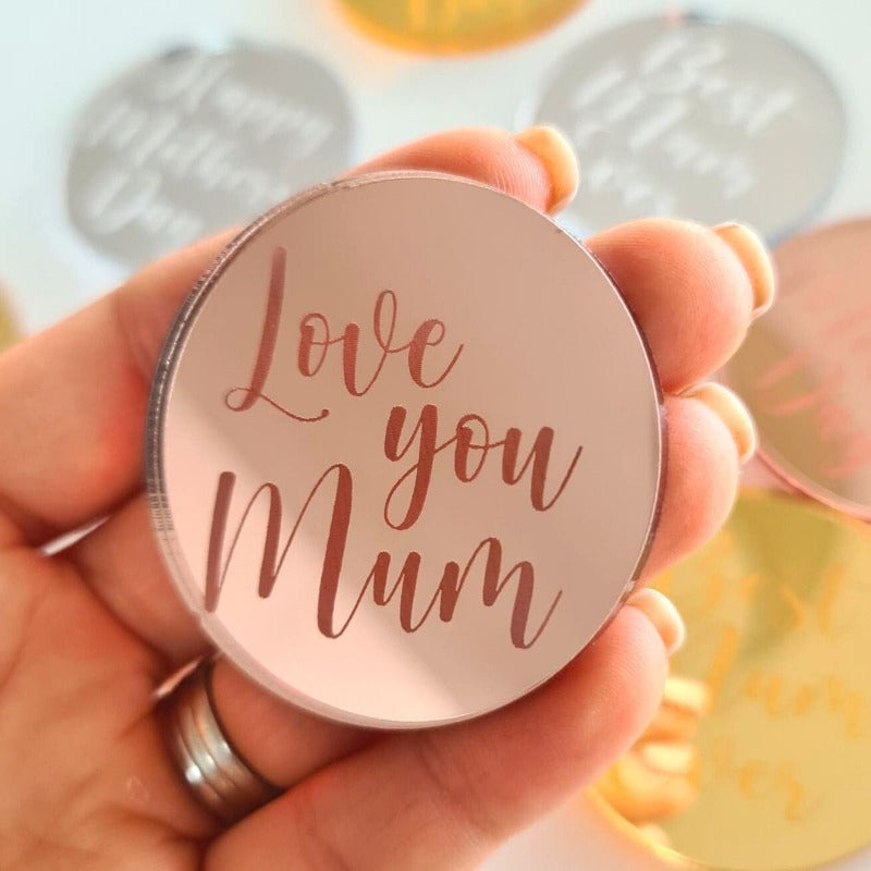 10 x Cupcake Plaques - Love you Mum