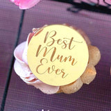 10 x Cupcake Plaques - Best Mum Ever