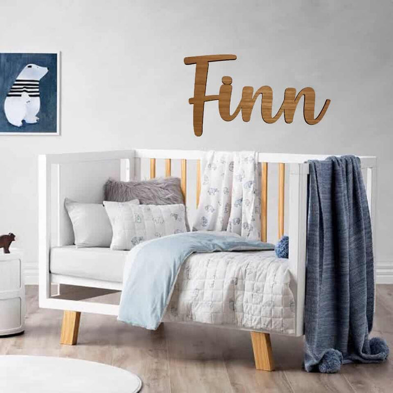 Personalised Baby Gifts Australia Wall Sign Style Finn 60cm Love Lottie xoxo