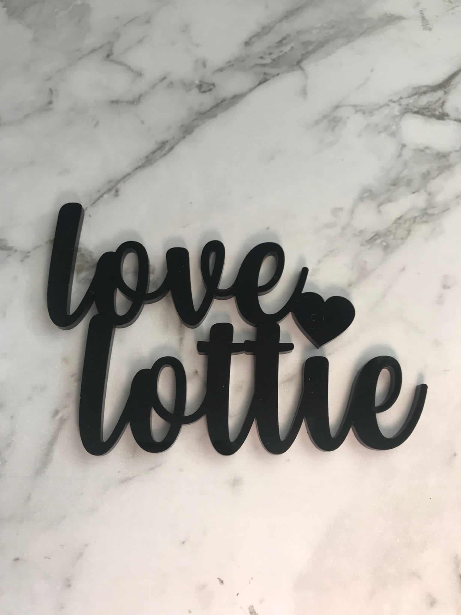 Custom Name Christening Cake Topper