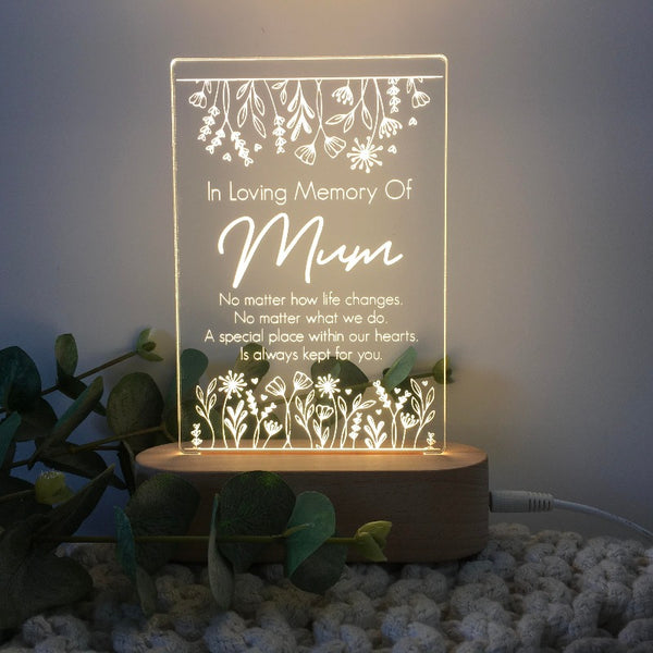 Memorial Plaque Light - In living Memory Garden
