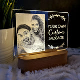 Valentine's Day Personalised Photo Light - Custom Message