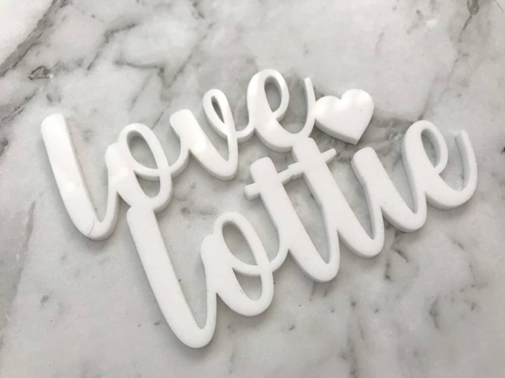 Custom Names Wedding Cake Topper - Date Heart