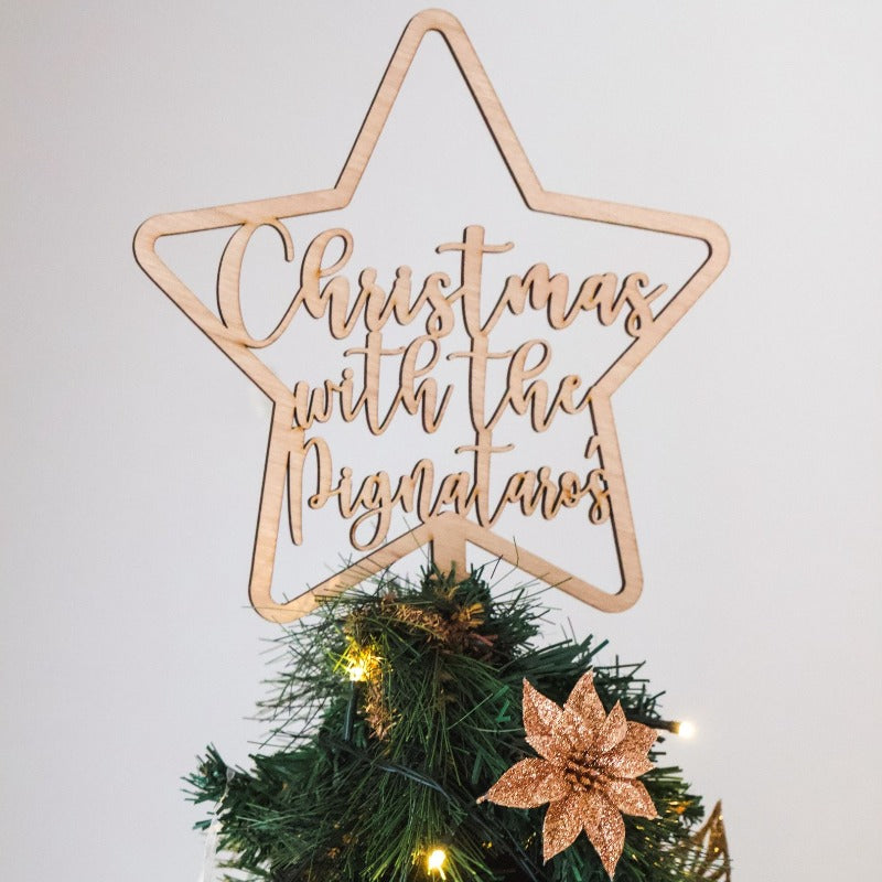Personalised Christmas Tree Star