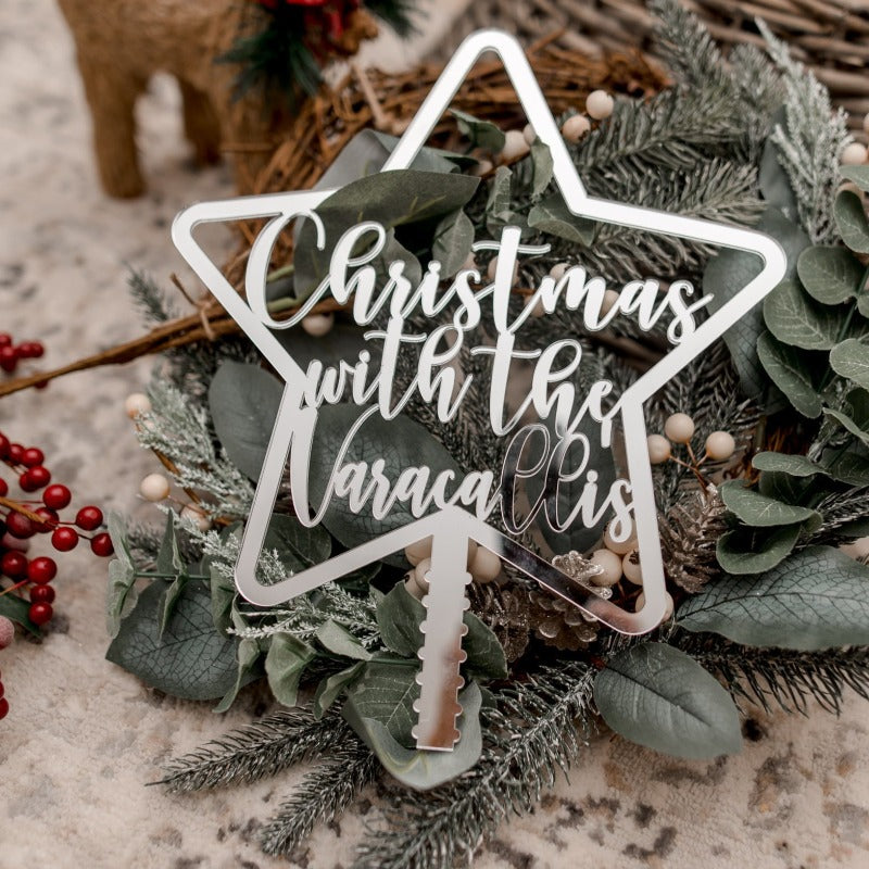 Personalised Christmas Tree Star
