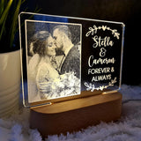 Valentine's Day Personalised Photo Light - Forever